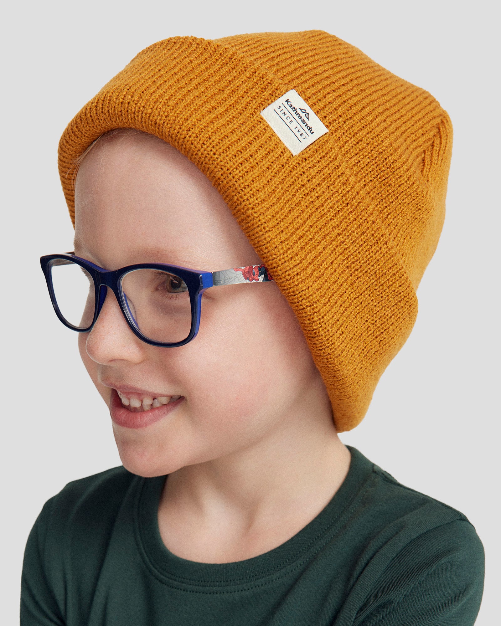 Kids' Fyfe Beanie - Golden Oak Color | Warm Winter Hat for Boys & Girls | Perfect for Outdoor Activities & Cold Weather