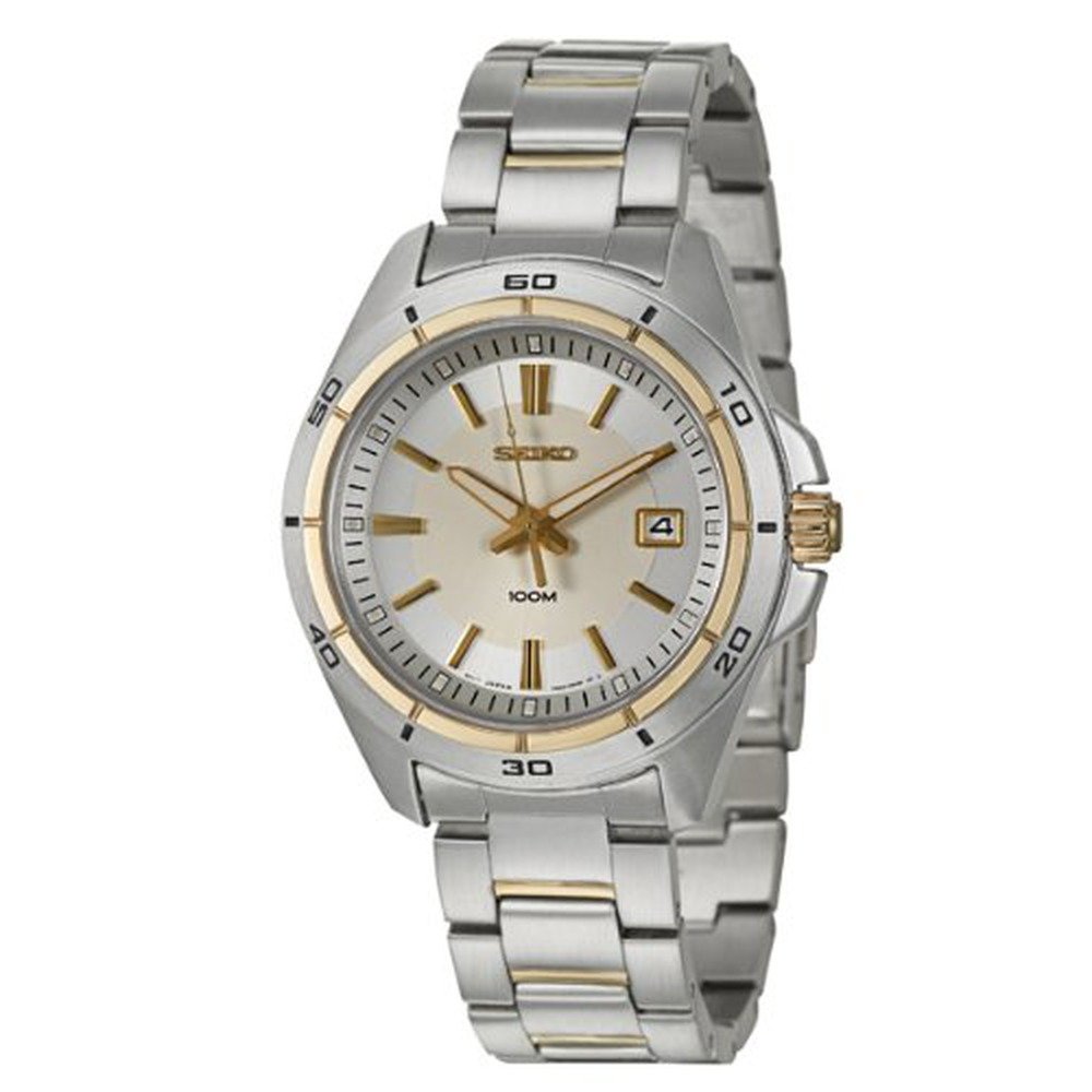 Seiko Men's Stainless Steel Bracelet Quartz Watch SGEE90P1 - Water Resistant, Elegant Design for Business, Casual & Everyday Wear