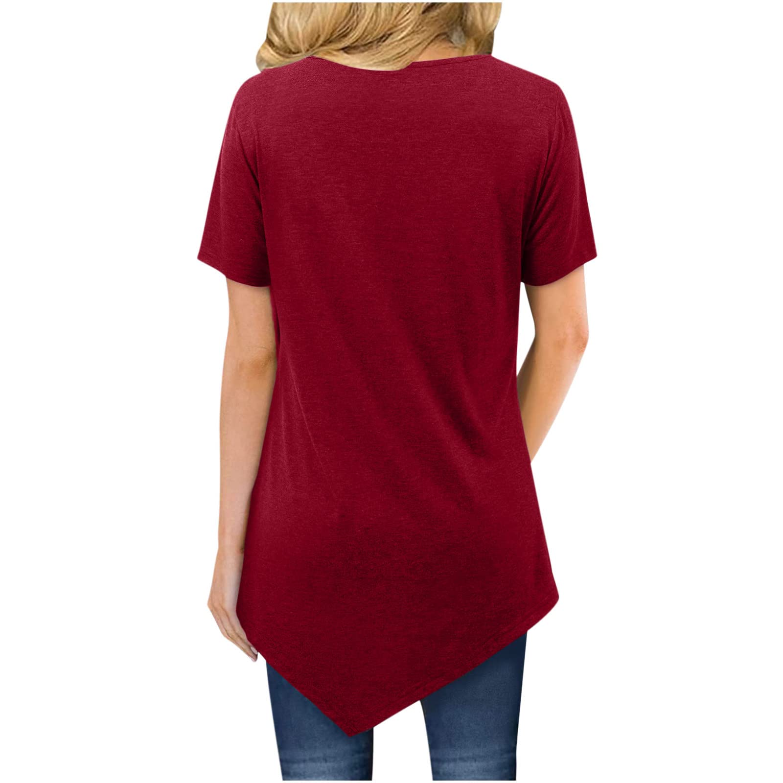 Women's Casual T-Shirts - Summer Cute Printed Tee, Loose Fit Plus Size Short Sleeve Blouse, Sexy & Comfortable Tunic Top for Everyday Wear, Beach Outings and Date Nights