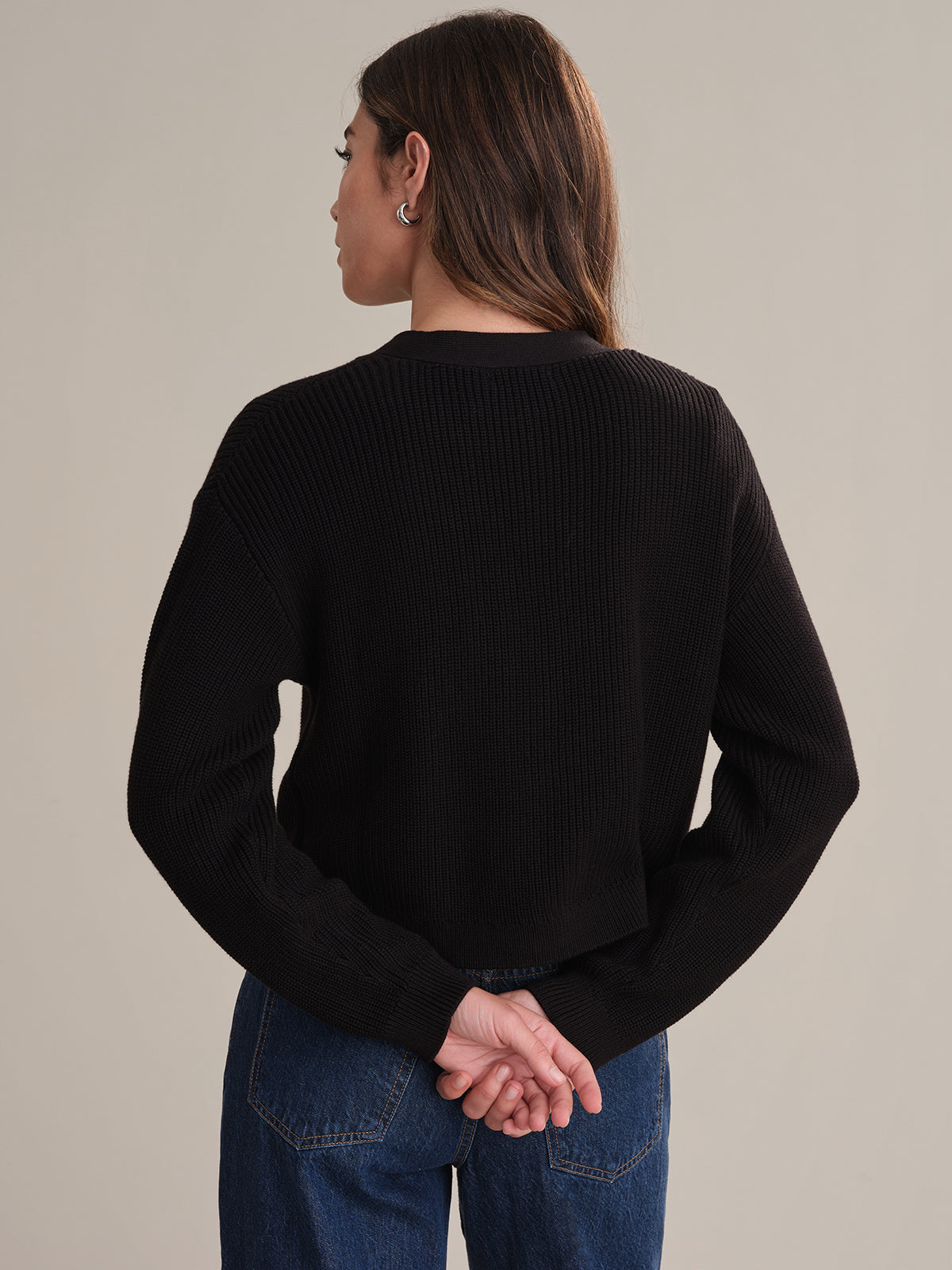 Charlie Women's Crop Cotton Cardigan - Soft & Comfortable Knit Sweater for Fall & Winter | Perfect for Casual Outfits, Layering, and Cozy Evenings at Home