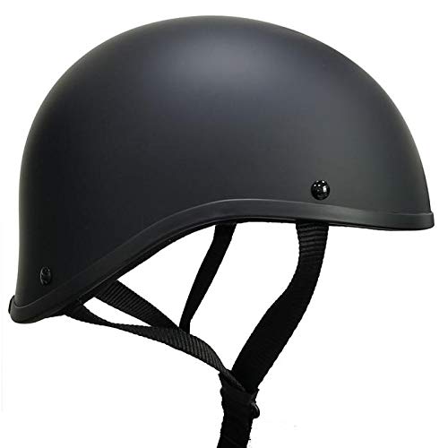 World's Smallest Motorcycle Helmet by Crazy ALS - SOA Maltese Style Flat Black Large (23 1/4