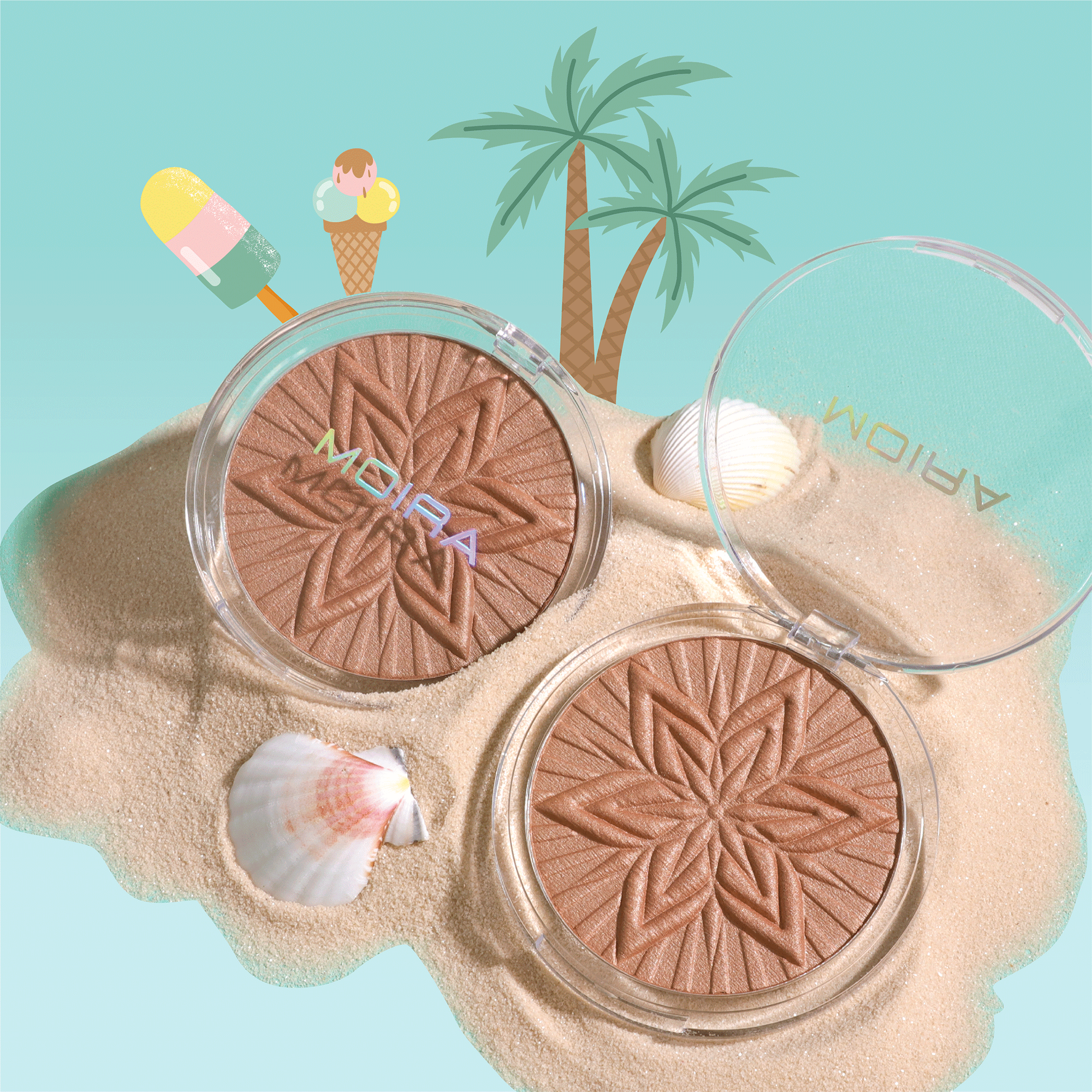 Sun Glow Face & Body Bronzer - 002 Golden Glow - Natural Sun-Kissed Look for Summer - Perfect for Beach, Pool & Vacation Makeup