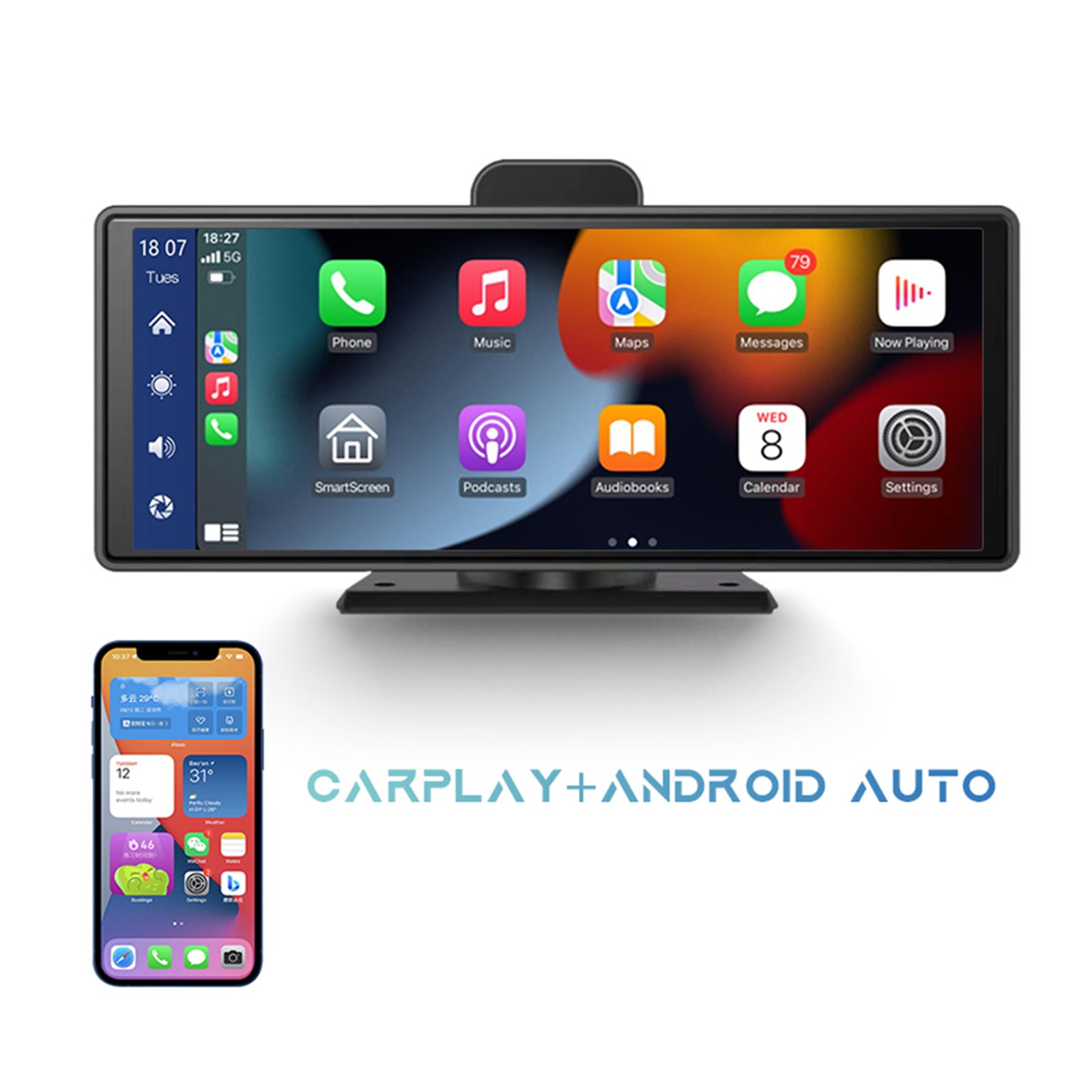 10.26 Inch Smart Screen DVR with NTSC System for RV, Truck & Bus - HD Rear View Backup Camera for Safe Parking & Driving Assistance