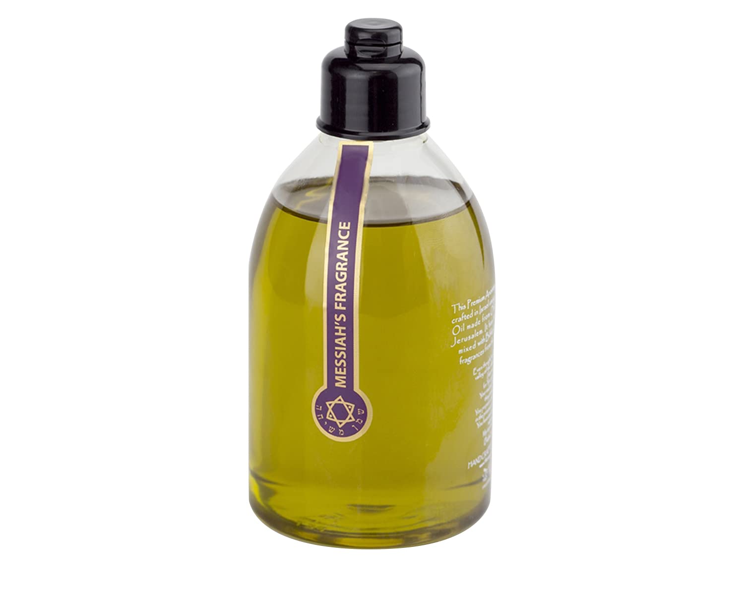 Premium Holy Land Anointing Oil 'Messiah's Fragrance' - 100% Natural Biblical Oil with Extra Virgin Olive Oil, Myrrh, Aloes & Cassia - Made in Israel - 8.45 Fl Oz - Perfect for Prayer, Worship & Spiritual Healing