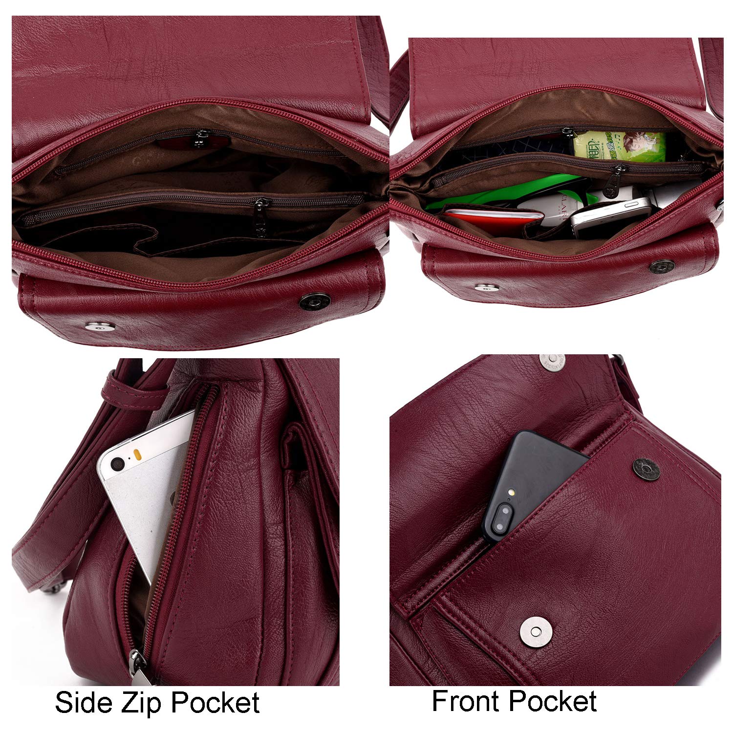 Stylish Women's Crossbody Bags - PU Leather Hobo Shoulder Purse with Multiple Pockets | Perfect for Travel, Shopping & Everyday Use