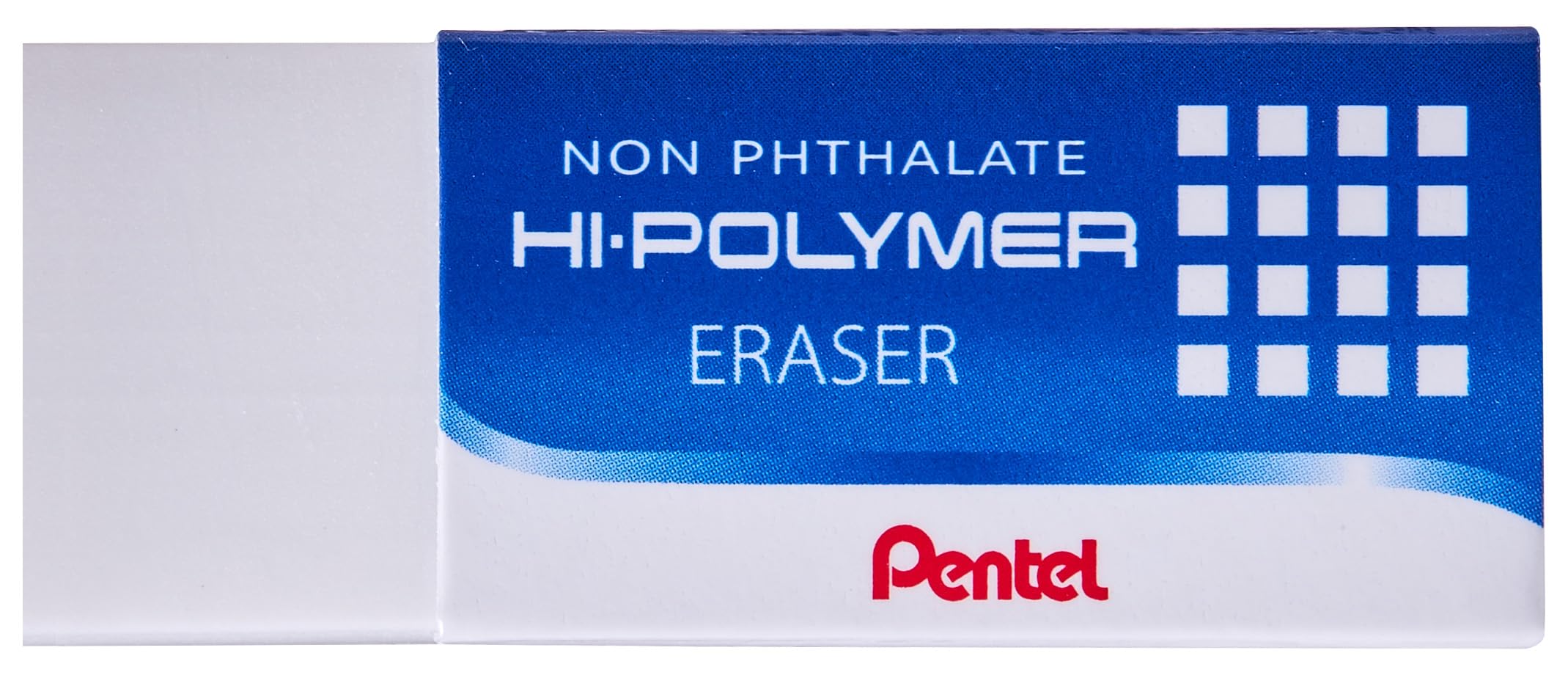 Pentel Hi-Polymer Block Erasers - Pack of 1 - Premium Quality for School, Office & Art - Smudge-Free Paper & Sketch Cleaning