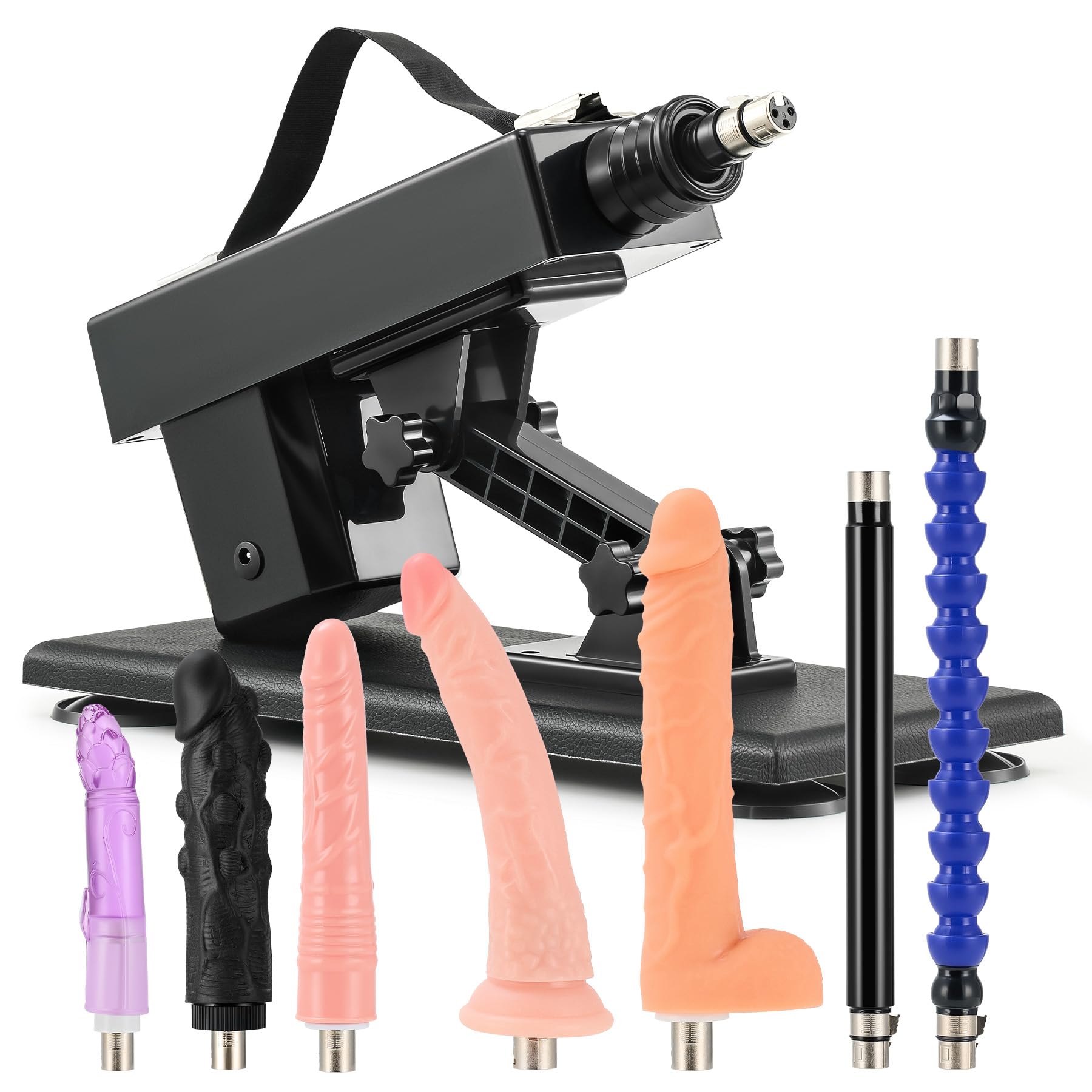 SENSUA Automatic Thrusting Sex Machine for Women & Men - Multi-Speed Adult Toy with Attachments for Vaginal, Anal & Couples Play - Powerful Dildo Thruster for Solo & Partnered Pleasure (Combo F) | Bedroom Use, BDSM, Masturbation Aid & Couples Intimacy Enhancer