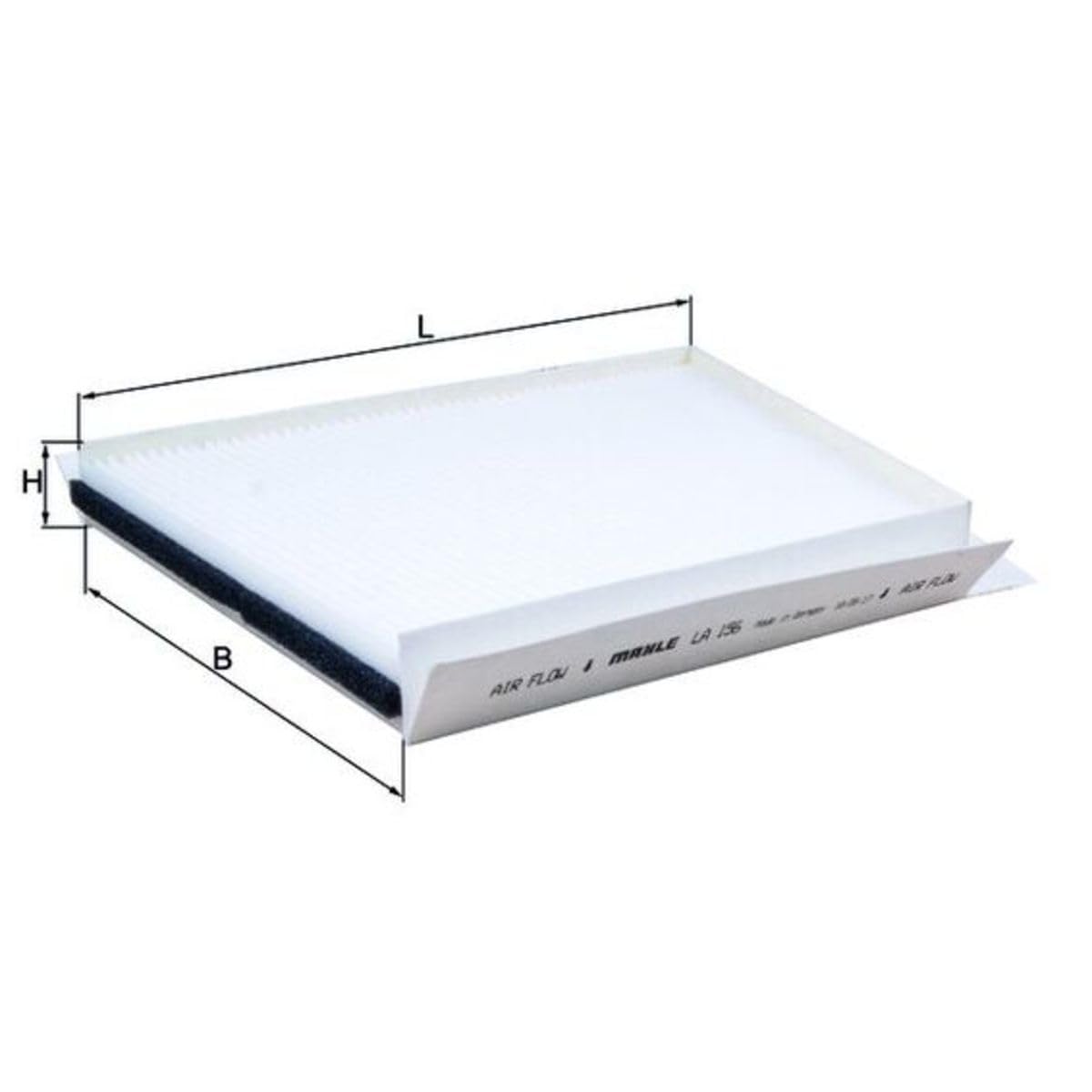 MAHLE LA 156 Premium Cabin Air Filter for Cars & Trucks | Improved Air Quality & Allergen Reduction | Ideal for Daily Commute & Road Trips