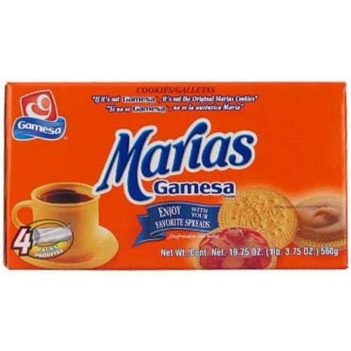 Gamesa Marias Cookies 19.7 Oz (12-Pack) - Bulk Wholesale Snacks for Parties, Office & School - Delicious Mexican Sweet Biscuits for Sharing