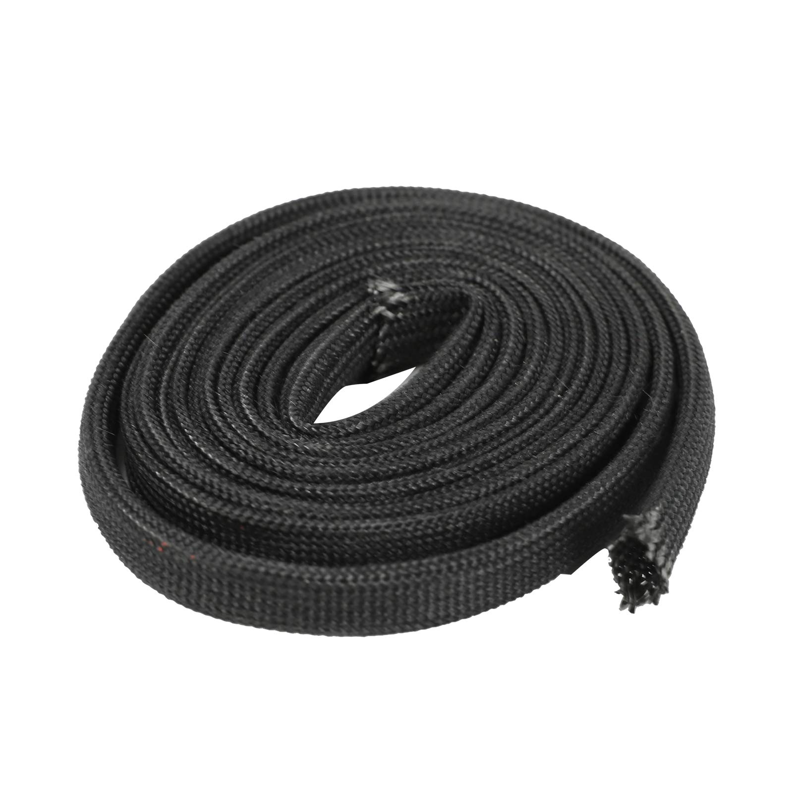 SUPERFASTRACING 5FT Heat Sleeve - Fiberglass Adjustable Heat Shield Sleeve for Car Wires (5 Feet x 6mm/1/4