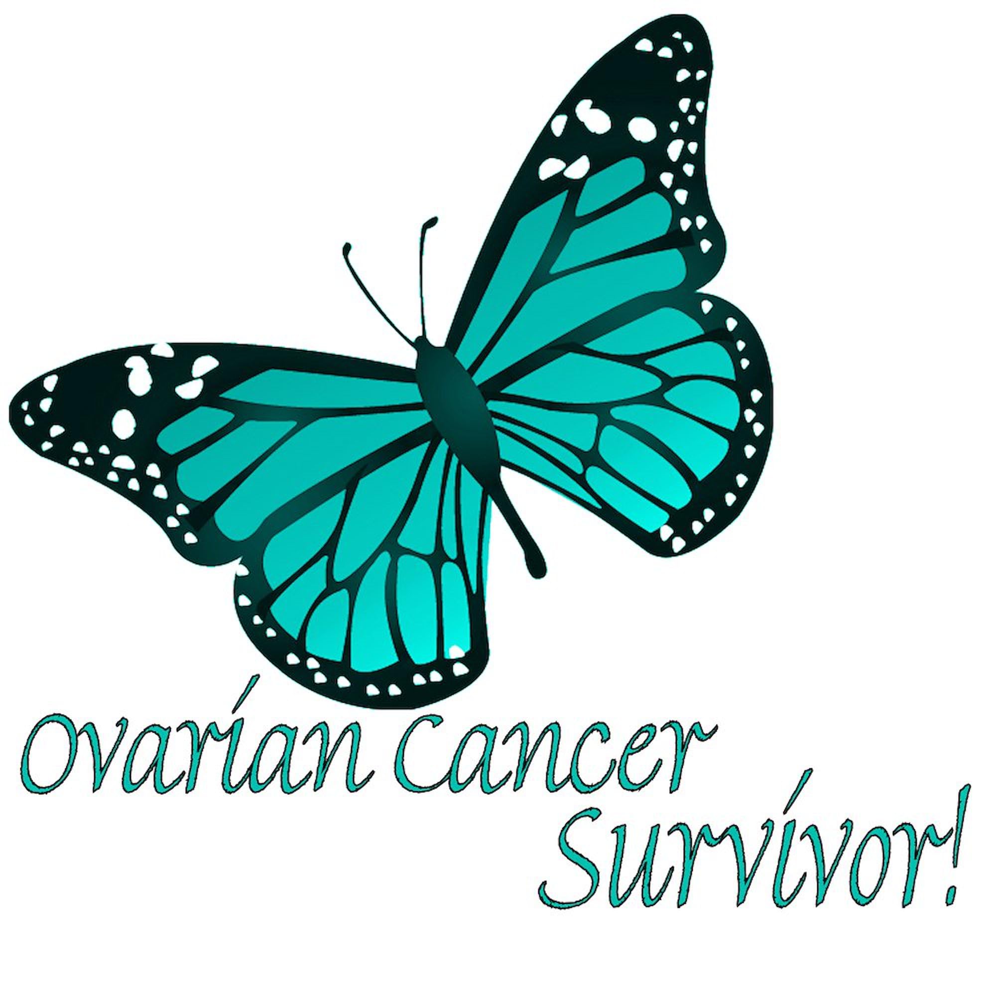 Ovarian Cancer Survivor Rectangle Car Sticker - Inspirational Bumper Decal for Awareness & Support | Car, Laptop, Water Bottle