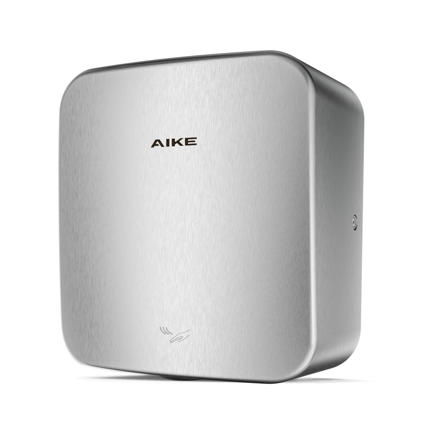 AK2800C Heavy Duty Jet Cube High Speed Hand Dryer - 1400W, 110V, Brushed Stainless Steel Cover for Commercial & Public Bathrooms | ADA Compliant, Energy Efficient Hand Drying Solution for Restaurants, Hotels, and Office Buildings