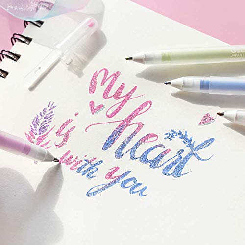 SAKURA Gelly Roll Stardust Gel Ink Pen Set - 12 Bold Sparkling Glitter Pens (Limited Edition, Made in Japan) for Journaling, Scrapbooking & Art Projects
