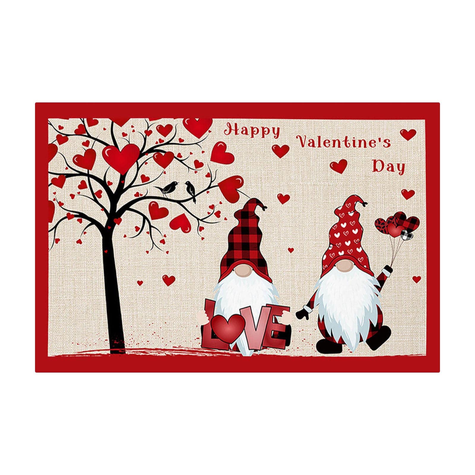 Valentine's Day Heart Shaped Carpet - Romantic Non-Slip Floor Mat for Living Room, Bedroom & Entryway - Perfect Holiday Gift for Couples - Use as Cozy Home Decor or Anniversary Present - MI4