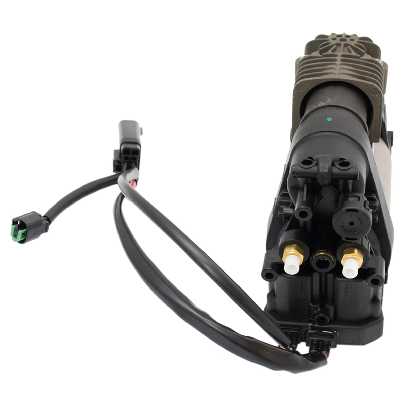 TRQ Front Air Suspension Kit - Compatible with 2016-2021 Jeep Grand Cherokee & 2022 Grand Cherokee WK | Air Ride Suspension Compressor, Shock & Valve Block | Off-Roading & Towing Upgrade