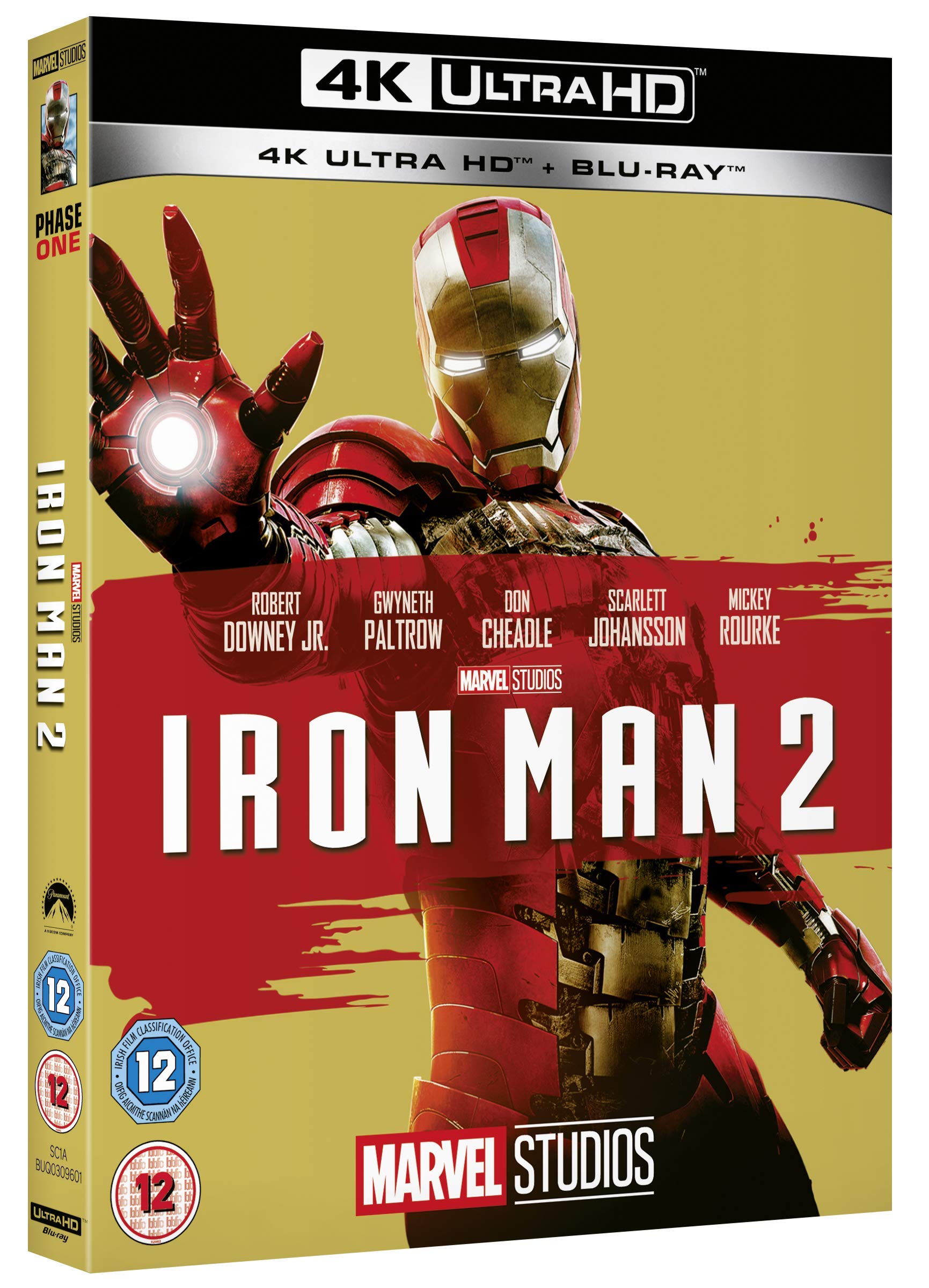 Iron Man 2 4K UHD Blu-ray (2019) Region Free - Perfect for Movie Nights & Marvel Collection
