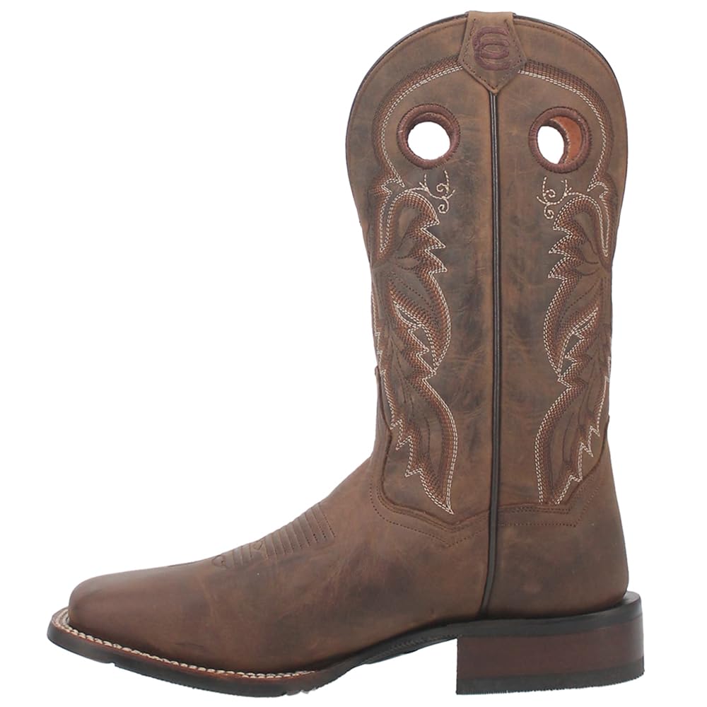 Dan Post Men's Abram Square Toe Cowboy Boots - Genuine Leather Western Boots for Men - Comfortable & Durable Riding Boots for Country, Rodeo & Casual Wear