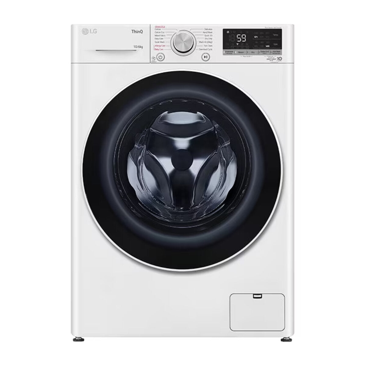 LG 10kg/6kg Washer Dryer Combo WVC5 1410W - Energy Efficient Front Load Laundry Machine for Apartments & Small Homes | Perfect for Space-Saving Laundry Solutions