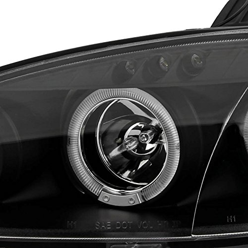 SPEC-D TUNING LHP-MX501JM-TM Black Halo LED Projector Headlights for Mazda Miata MX5 (1990-2005) - High Performance Aftermarket Headlights for Night Driving & Car Upgrades