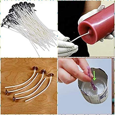 Premium Cotton Candle Wicks - 7 Inch, 50 Pack (White) for DIY Candle Making, Home Decor & Aromatherapy