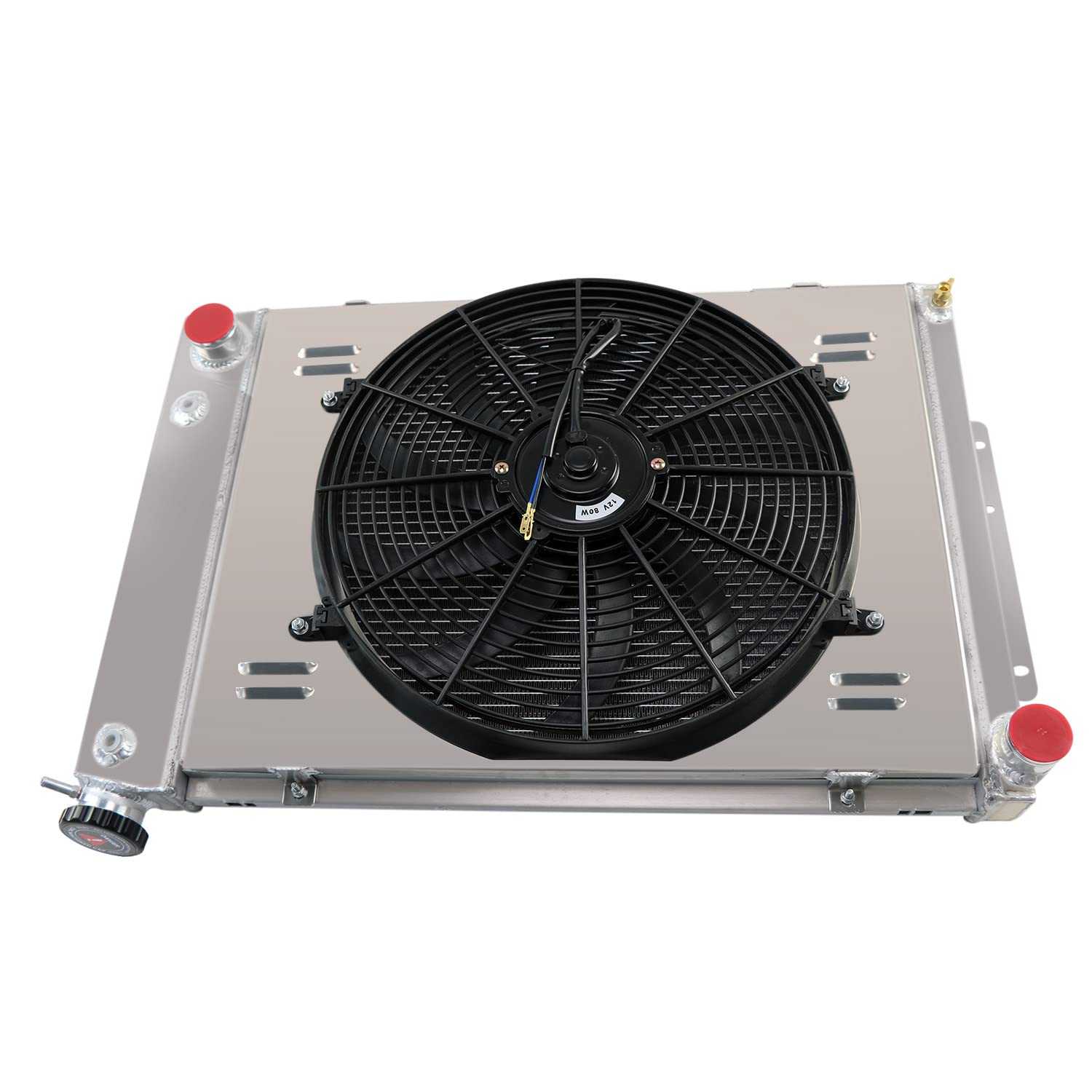 3 Row Aluminum Radiator Shroud Fan for 1967-1969 Chevy Camaro Big Block & Pontiac Firebird - 23