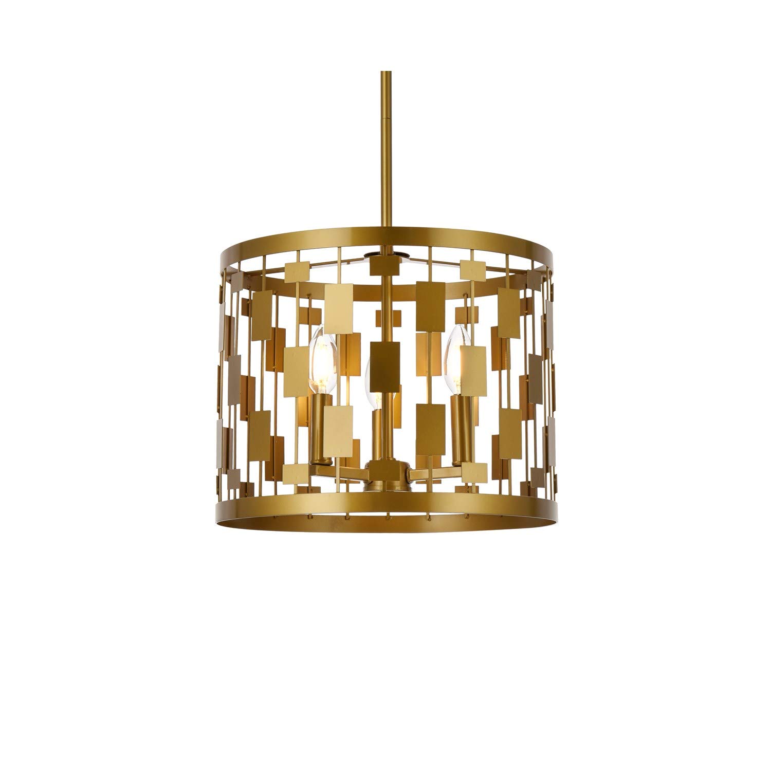 Levante 3-Light Brass Pendant Light Fixture - Modern Dining Room & Kitchen Island Lighting