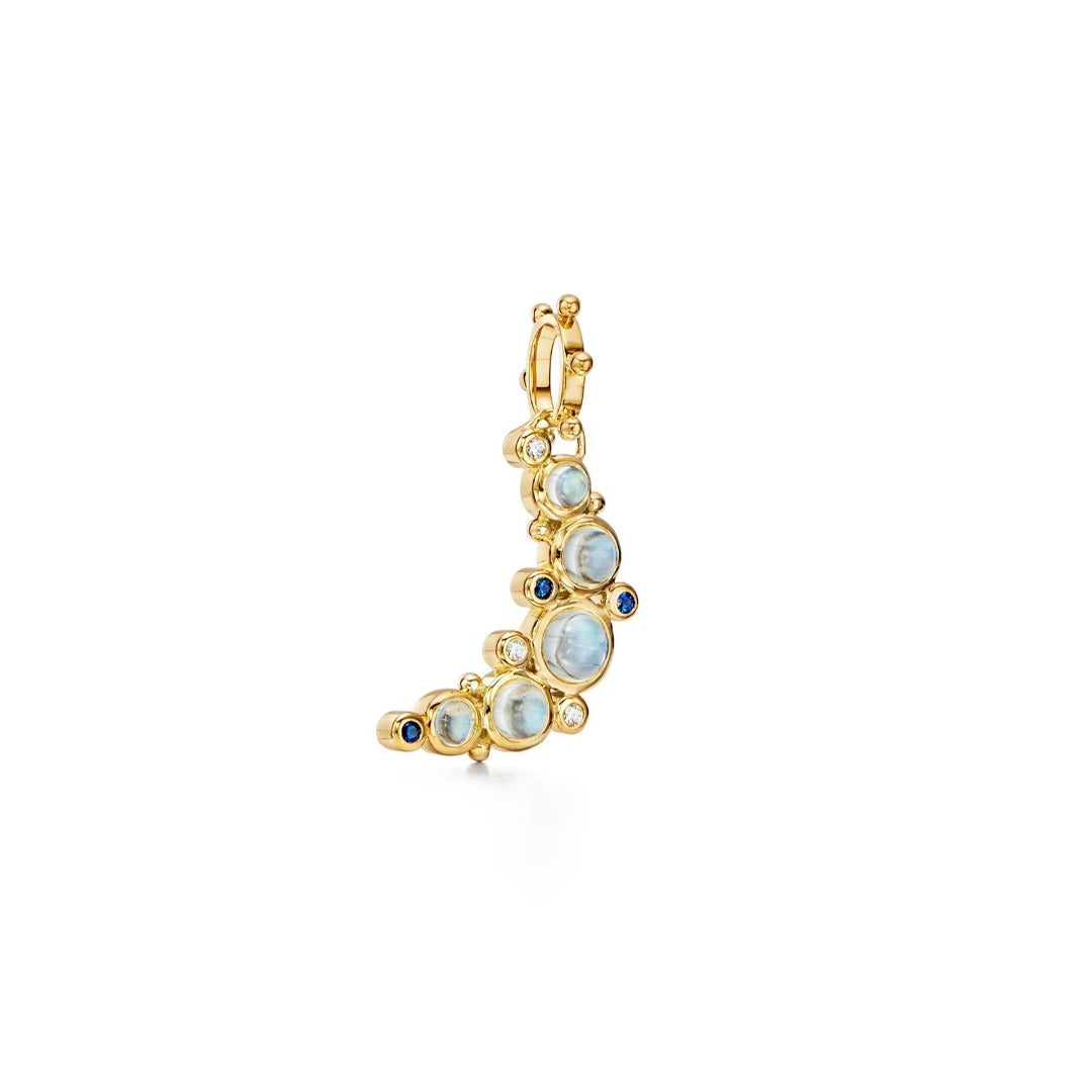 Temple St. Clair Crescent Moon Pendant Necklace - 18K Gold Plated Elegant Jewelry for Women - Perfect Gift for Birthday, Anniversary & Special Occasions
