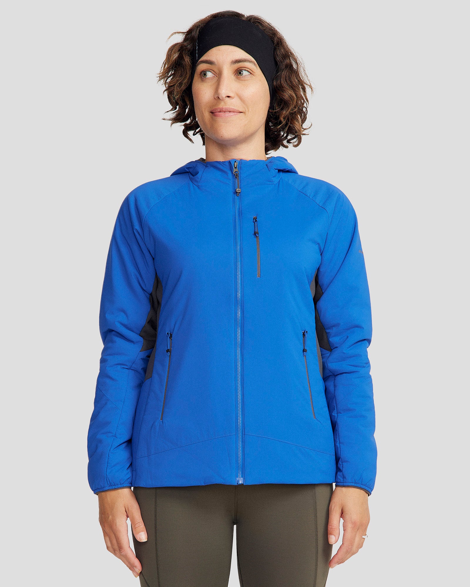 Women's Seeker PrimaLoft® Active Hooded Jacket - Lightweight Insulated Winter Coat, Water-Resistant Outdoor Jacket for Hiking, Running & Cold Weather Activities (Peak Blue)