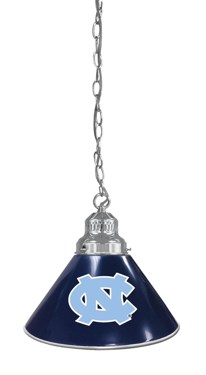 Holland Bar Stool Co. UNC Tar Heels Themed Single Shade Pendant Light - Perfect for Game Rooms, Man Caves & College Dorm Decor