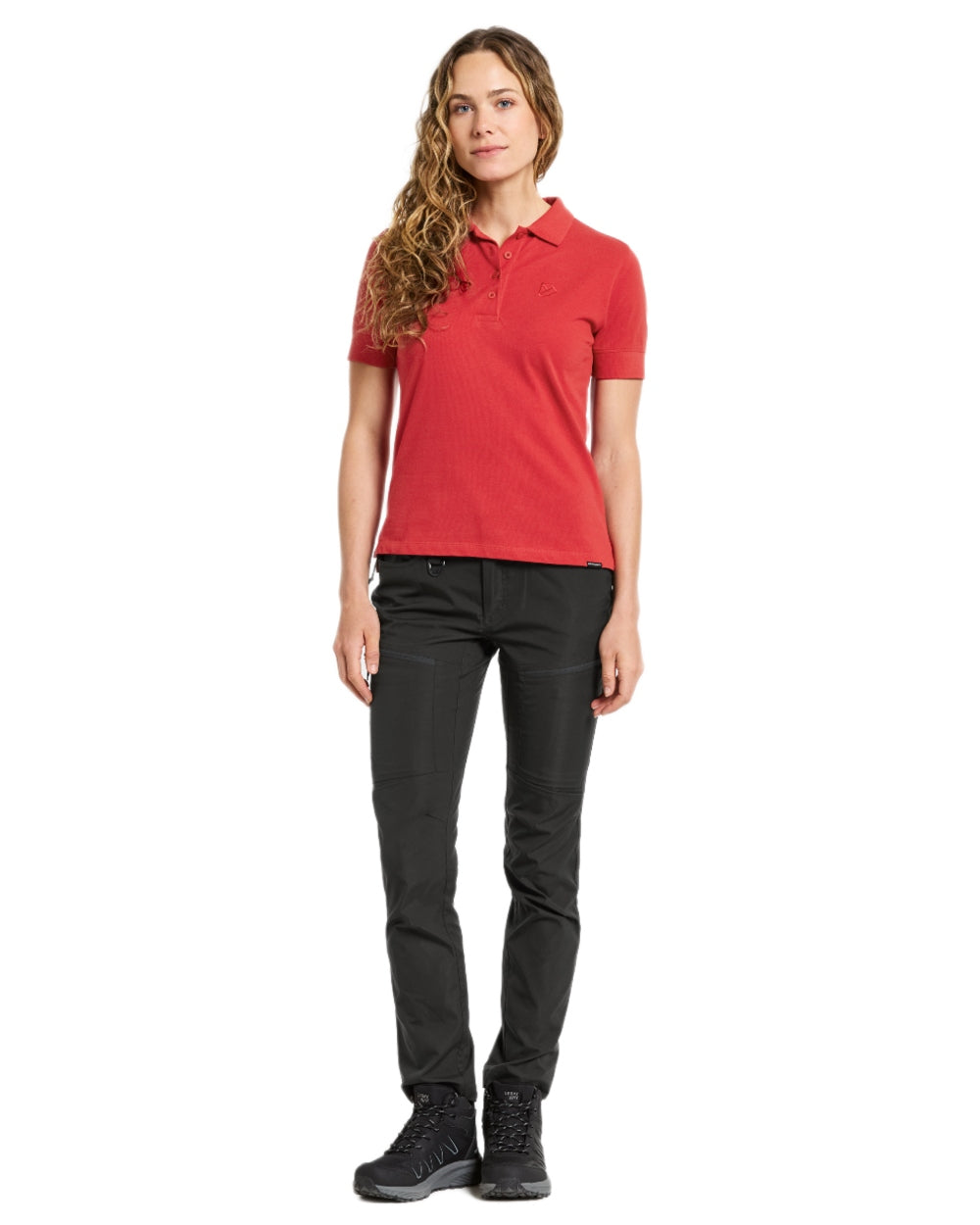 Didriksons Women's Wivi Polo Shirt - Comfortable Casual Short Sleeve Top for Outdoor Activities & Everyday Wear