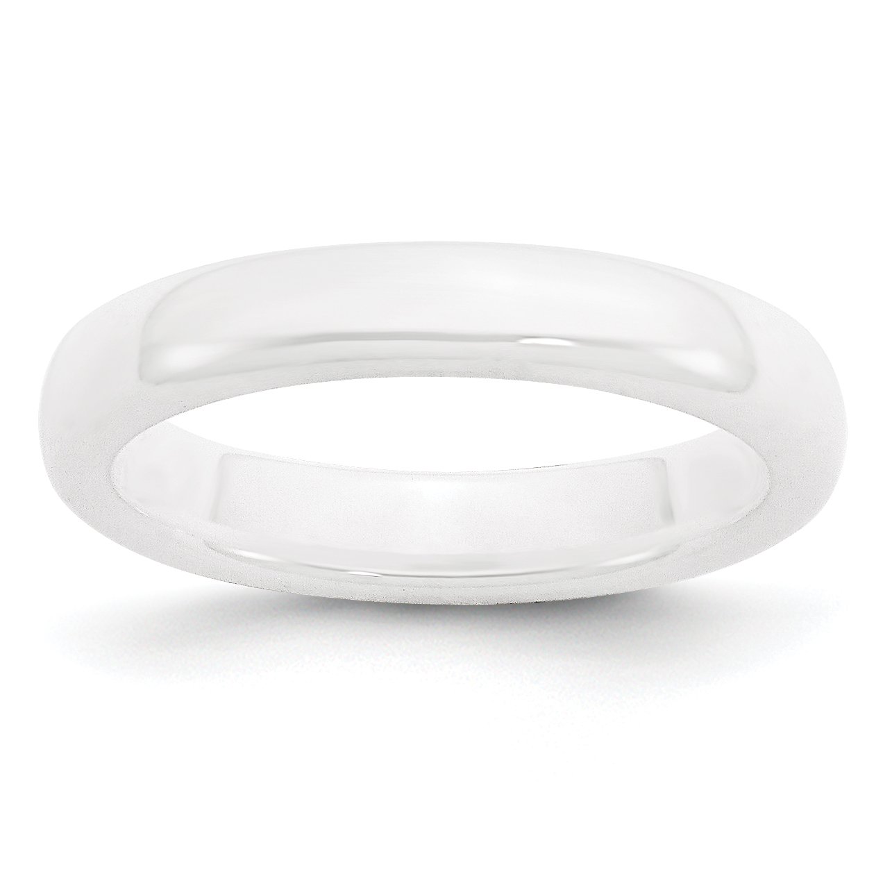 Men's White Ceramic 4mm Polished Wedding Band Ring - Durable & Hypoallergenic for Men's Wedding, Engagement, Anniversary & Everyday Wear