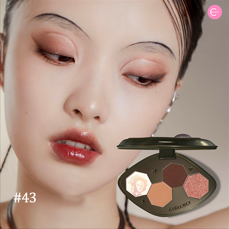 Girlcult Cyber Chaizi Series Quad Eyeshadow Palette - Vegan & Cruelty-Free Makeup for Bold Eye Looks | Perfect for Party, Date Night & Special Occasions