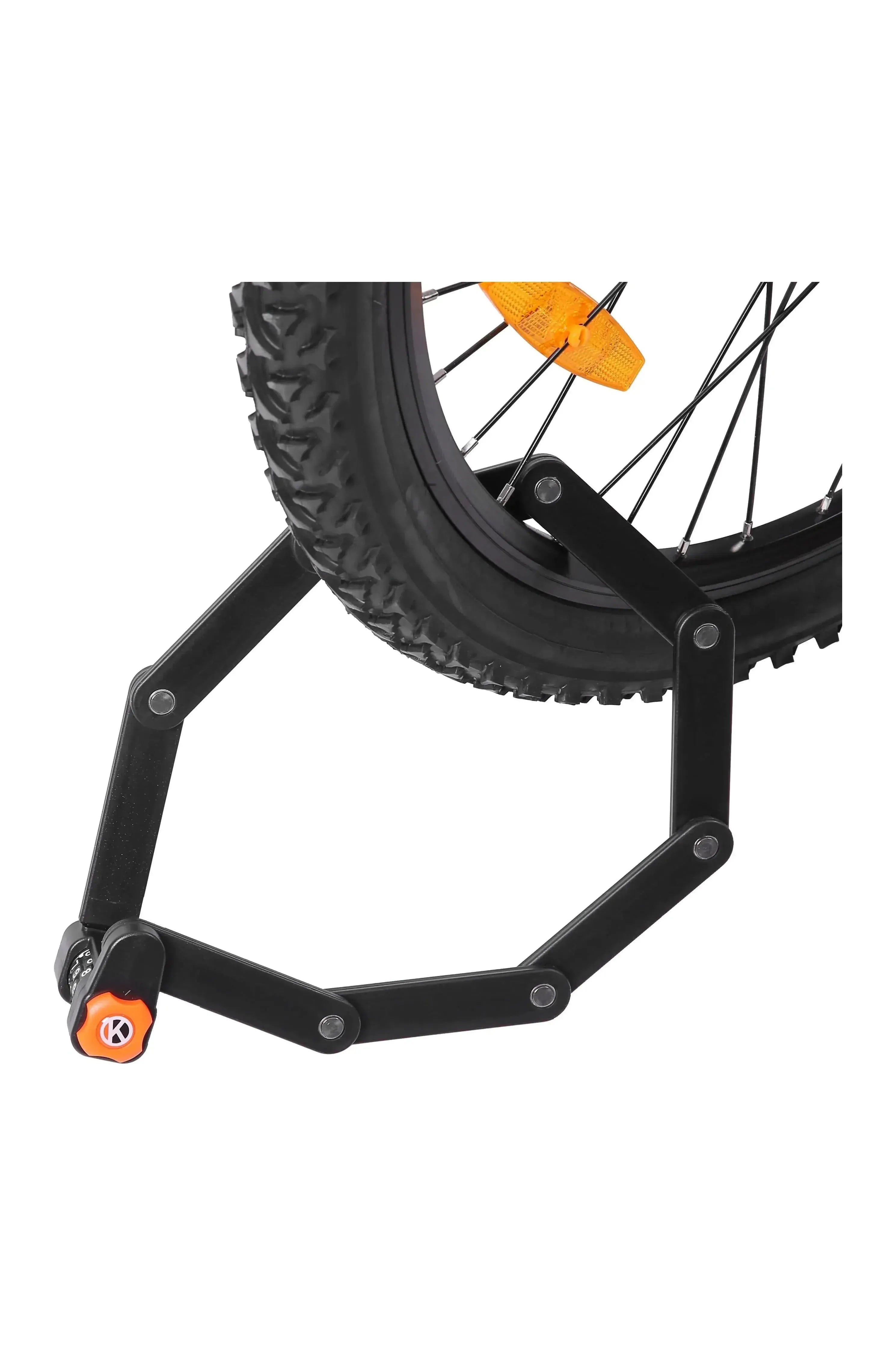 Ecotric Secure Password Folding Bike Lock - Heavy Duty Anti-Theft Protection for Bicycles, Scooters & Motorcycles - Perfect for Urban Commuting & Outdoor Adventures