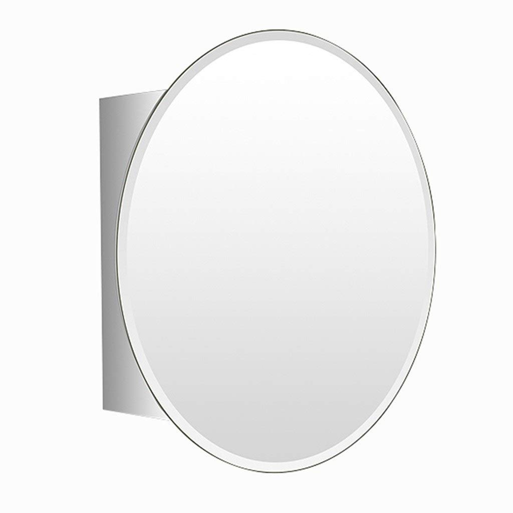 **DSDD Medicine Cabinets – Bathroom Mirror with Storage, Wall-Mounted Vanity Mirror for Bedroom & Bathroom, Oval Design, Silver Finish, 45x65x13cm – Perfect for Small Spaces & Modern Décor**