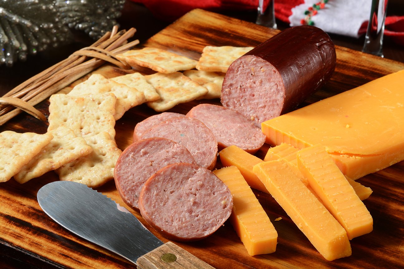 Premium Wisconsin Cheddar Salami Cheese - 100% Natural, 4 oz Blocks (Pack of 6) | Perfect for Charcuterie Boards, Cheese Platters, Gifts & Party Snacks | Authentic Wisconsin Cheese Company Product