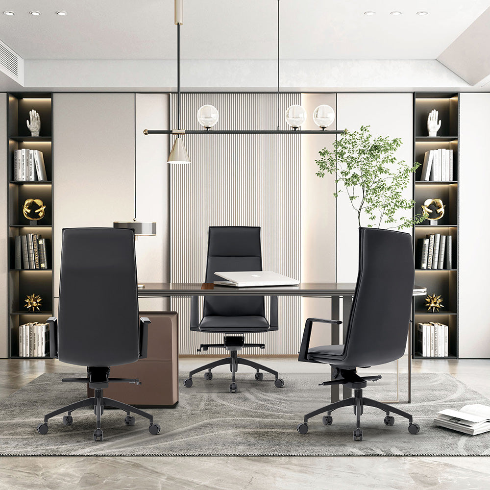 TORIN High Back Office Chair with Lumbar Support - Ergonomic Executive Desk Chair for Home & Office - Black - Perfect for Long Hours of Sitting & Work Comfort