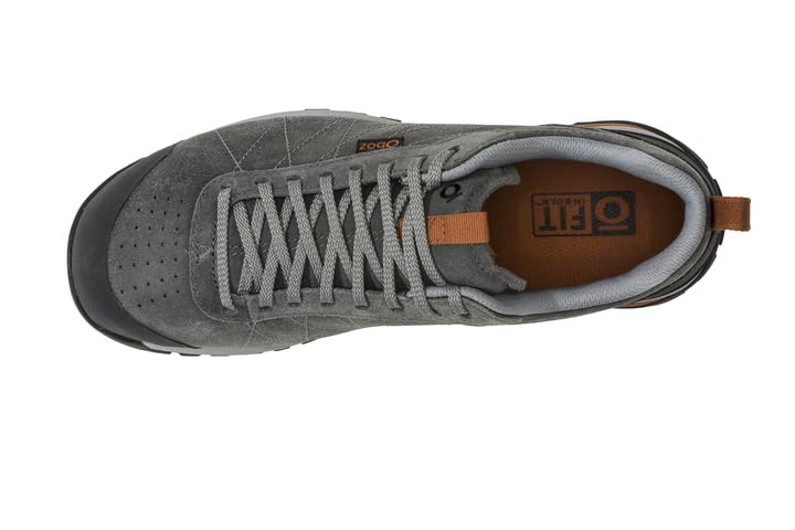 Oboz Men's Bozeman Low Leather Hiking Shoes - Lightweight & Durable Outdoor Footwear for Trail Walking, Camping & Adventure Travel