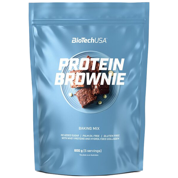 BioTechUSA Protein Brownie 600g - High Protein Chocolate Snack for Fitness & Weight Loss | Perfect Post-Workout Recovery & Healthy Dessert Option