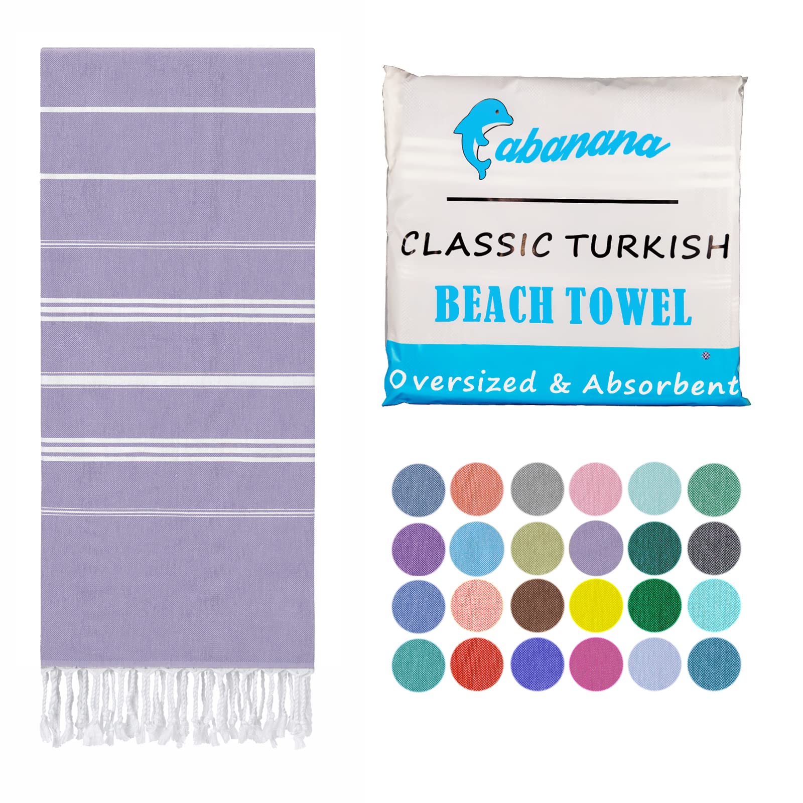 Premium Turkish Cotton Beach Towel - Extra Large 39