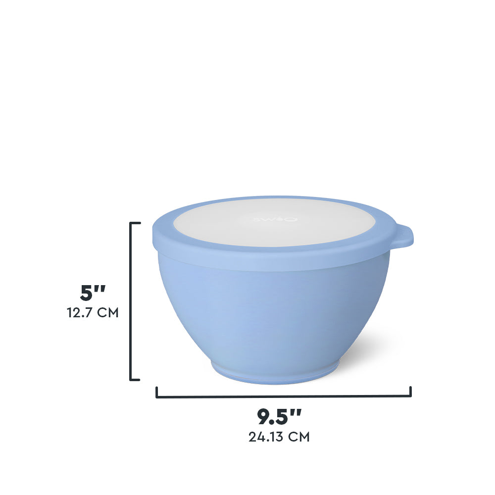 Shimmer Periwinkle 60oz Lunch Bowl Set - BPA-Free, Microwave & Dishwasher Safe - Perfect for Office, School, Picnics & Meal Prep