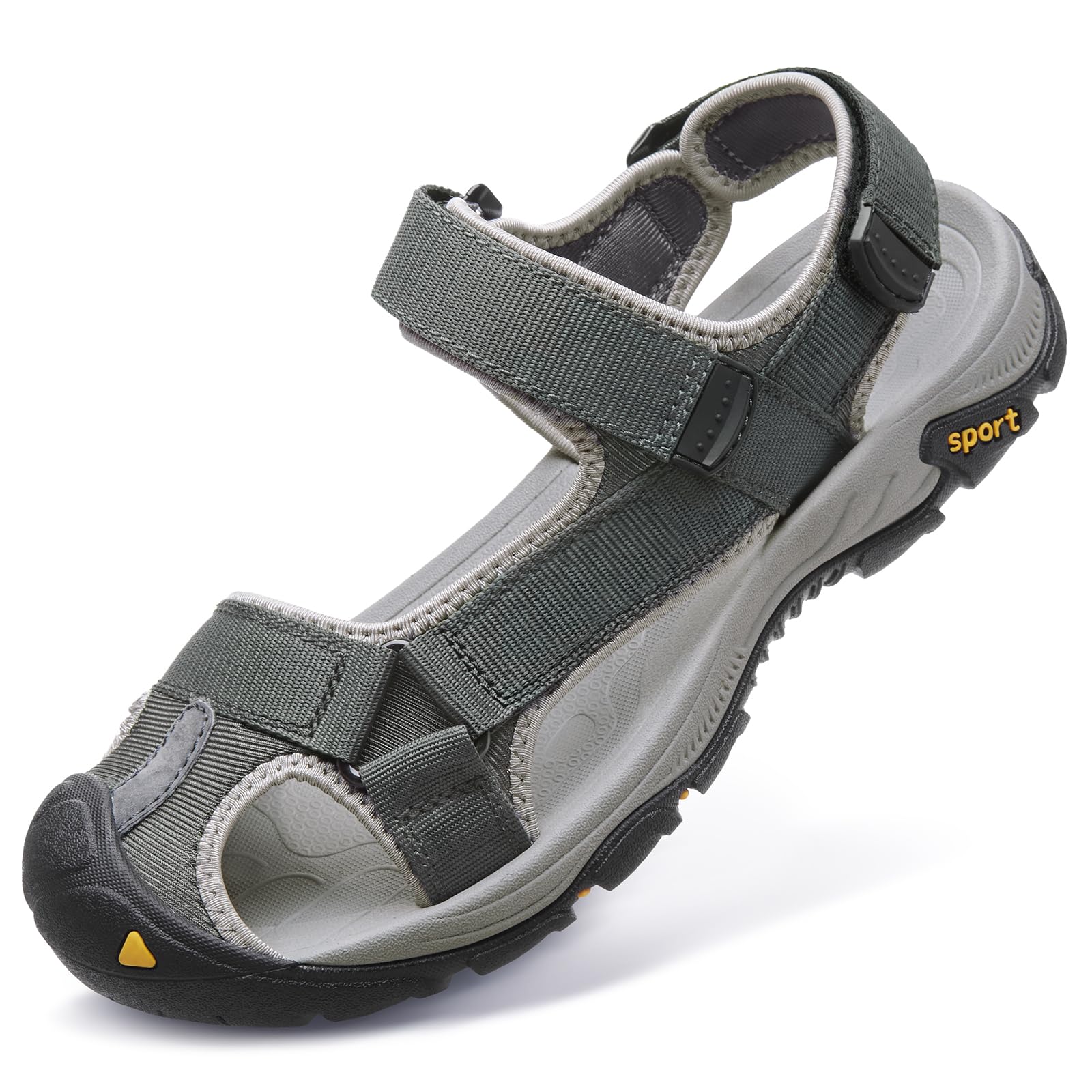 **GOLDEN CAMEL Men's Waterproof Closed-Toe Hiking Sandals - Comfortable Beach & Outdoor Athletic Sandals for Summer Walking, Travel & Water Activities**