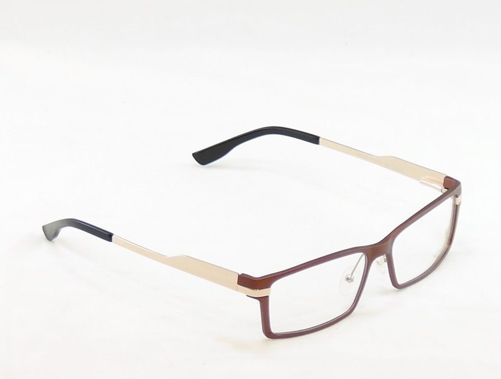 Katsu K7105 Bronze Gold Metal Eyeglasses Frame - Handmade in Japan - 57mm Lens Width, 16mm Bridge, 145mm Temple Length - Perfect for Reading, Work & Fashion Accessories