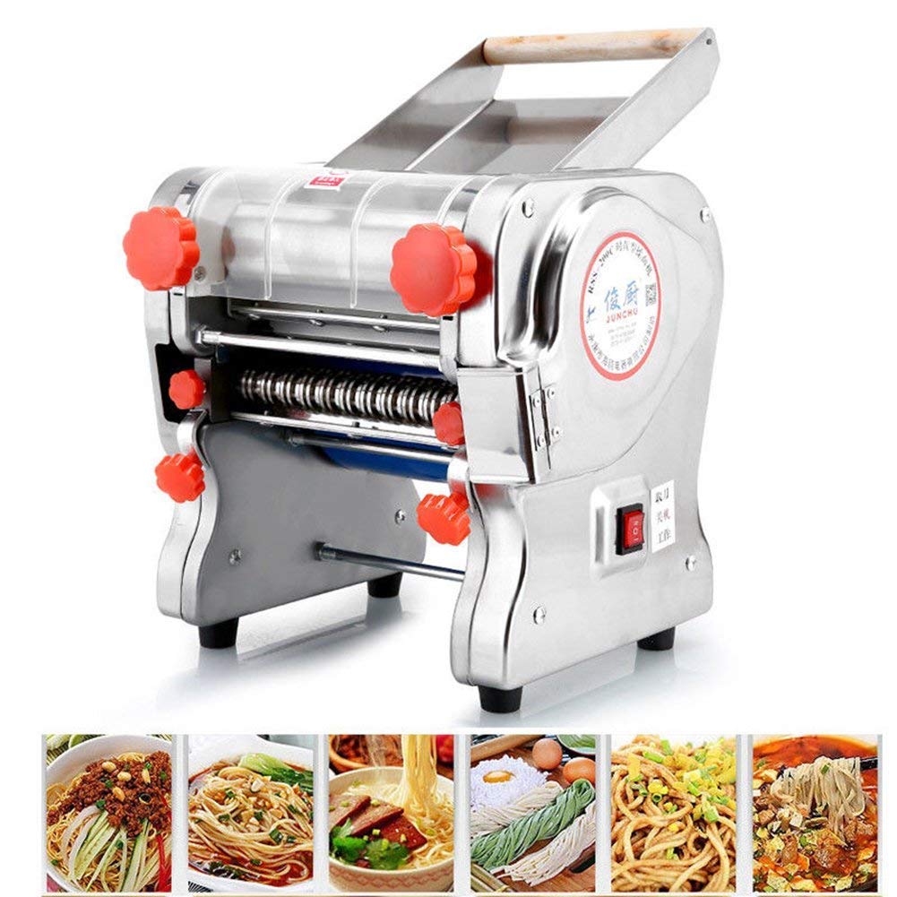 TOPCHANCES 750W Electric Pasta Maker Machine - 220mm Automatic Noodle Press with 3/9mm Pasta Cutter (110V US) - Perfect for Homemade Italian Pasta, Asian Noodles & Family Cooking