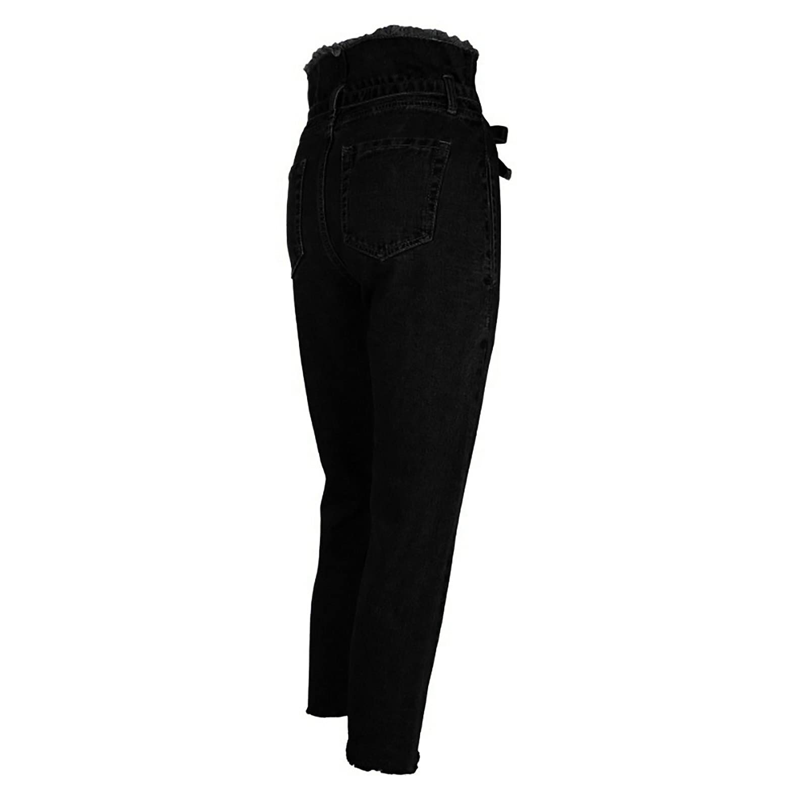 LIUguoo Women's High Rise Jogger Denim Jeans - Stretch Skinny Fit for Casual Wear
