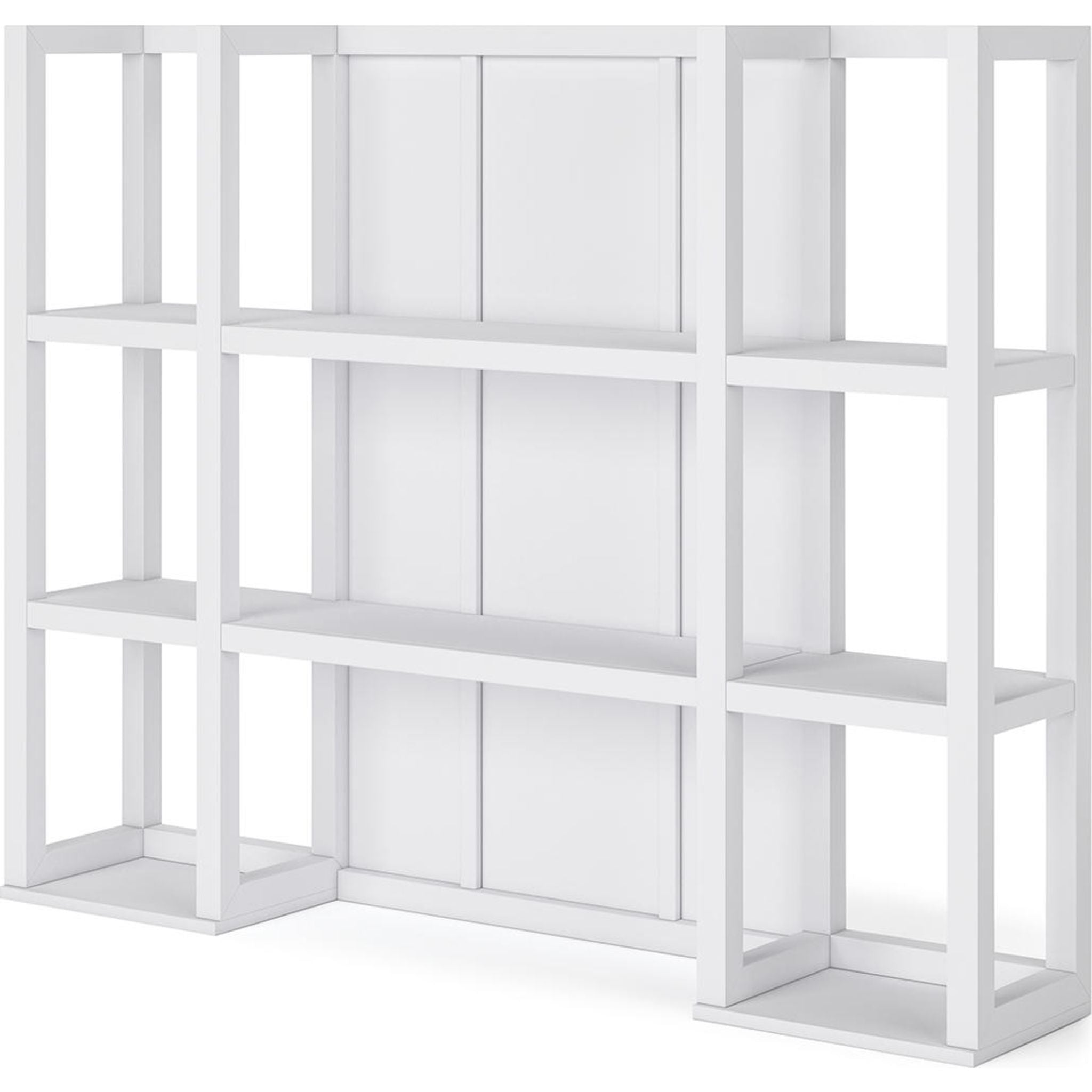 Ashbryn Hutch White and Natural Wood Storage Cabinet - Modern Farmhouse Style Organizer for Living Room, Bedroom, or Entryway (Model D844-61)