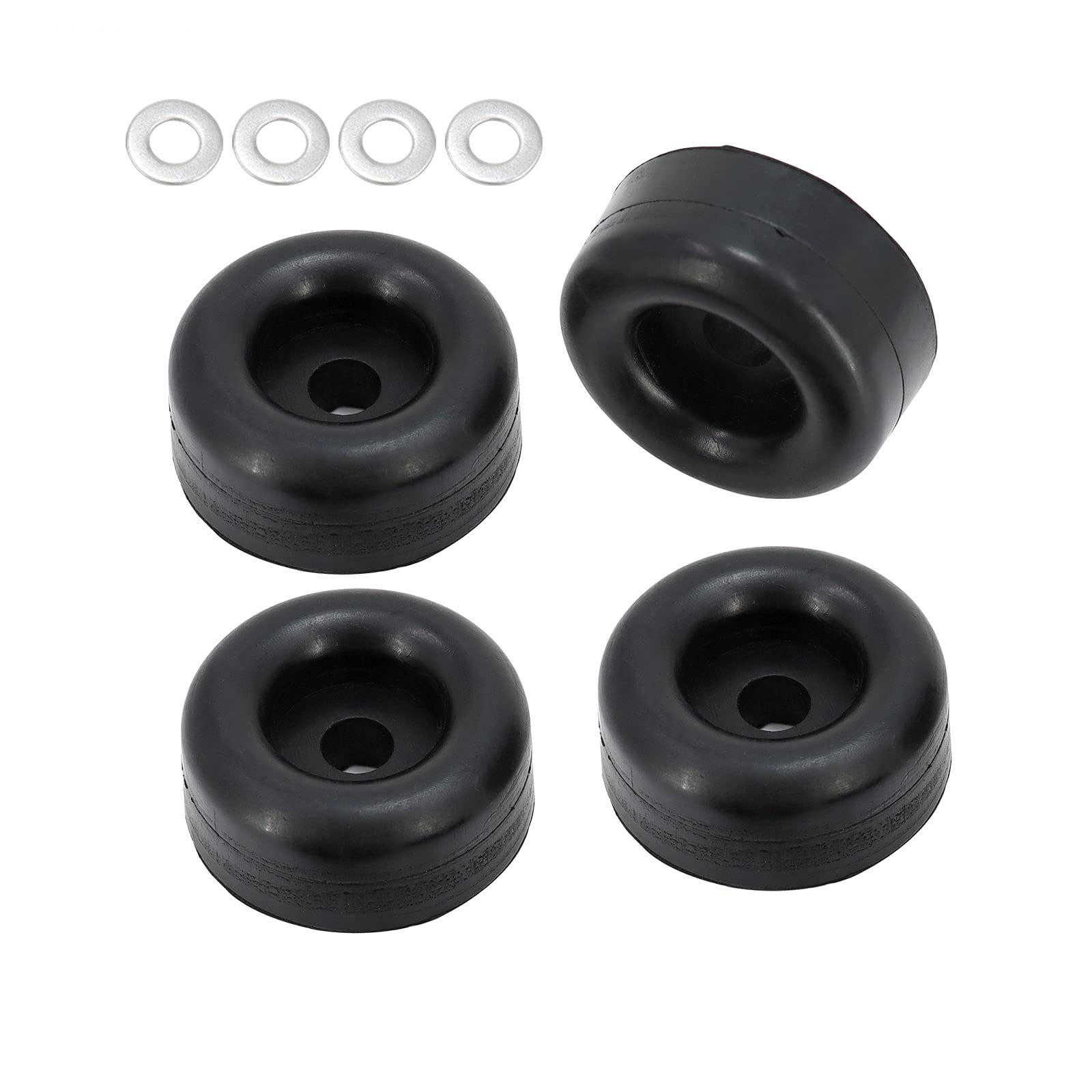 4 Pack 2.5 Inch Rubber Vibration Isolation Pads for Air Compressor - Anti-Vibration Feet Replacement Parts for Workshop, Garage & Industrial Equipment Noise Reduction