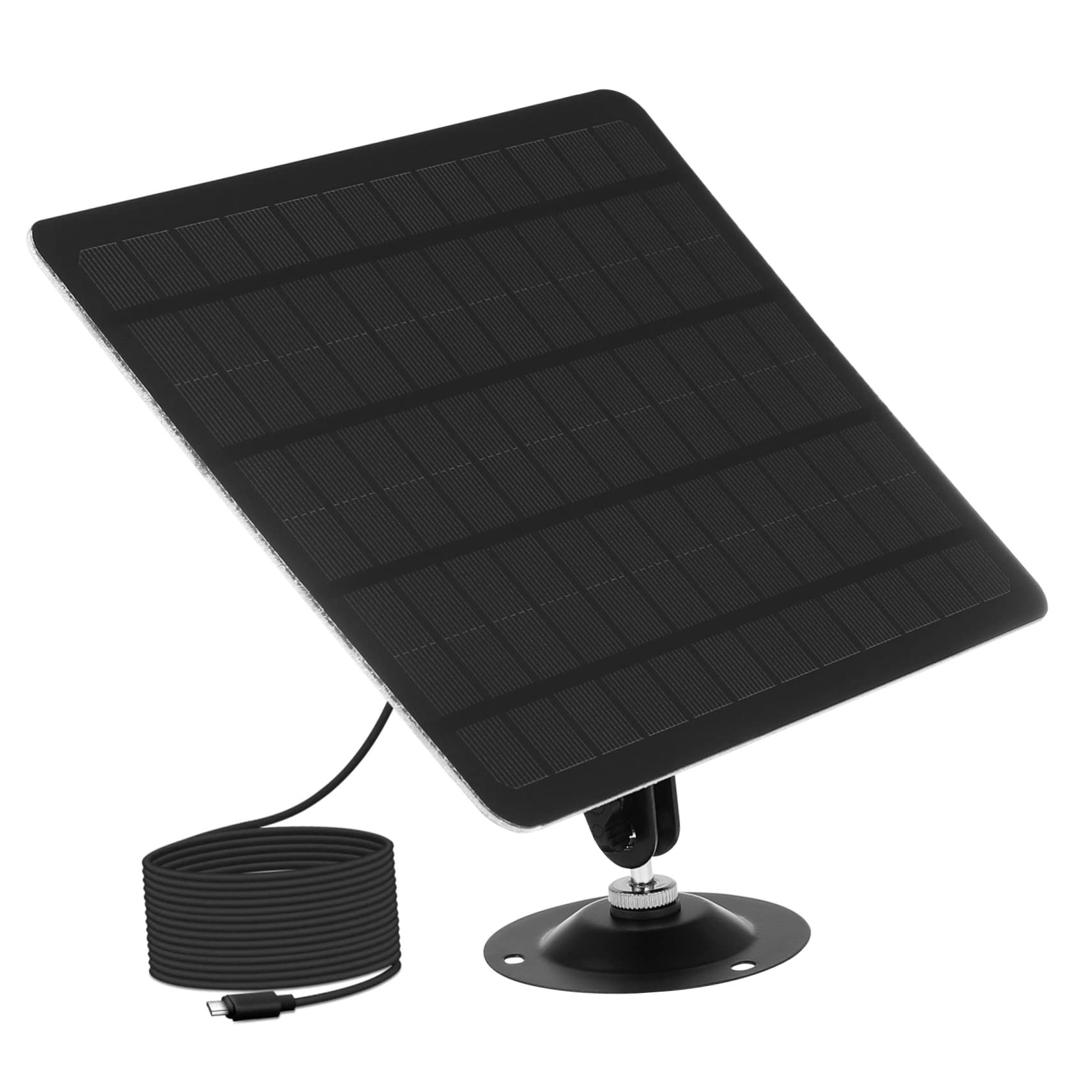 20W Monocrystalline Solar Panel - Portable Solar Charger for Outdoor Cameras, Security Devices & USB Power - Perfect for Camping, Hiking & Emergency Power Supply