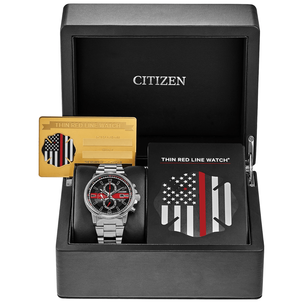 Men's Thin Red Line Firefighter Watch - Durable Tactical Timepiece for First Responders & EMS - Perfect for Duty, Training & Everyday Wear