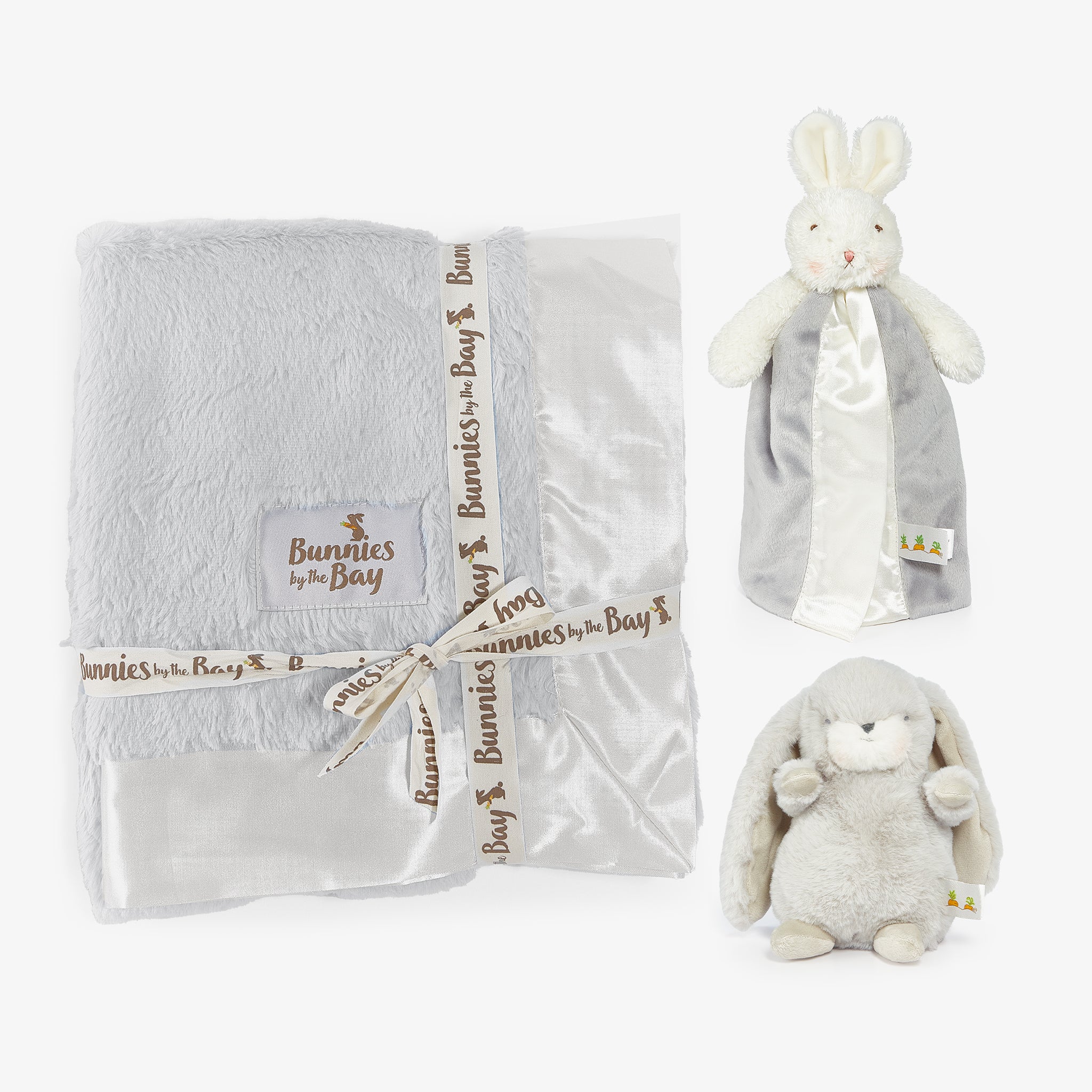 Somebunny Loves You! Gray Bloom Gift Set - Perfect for Valentine's Day, Anniversary & Birthday Presents