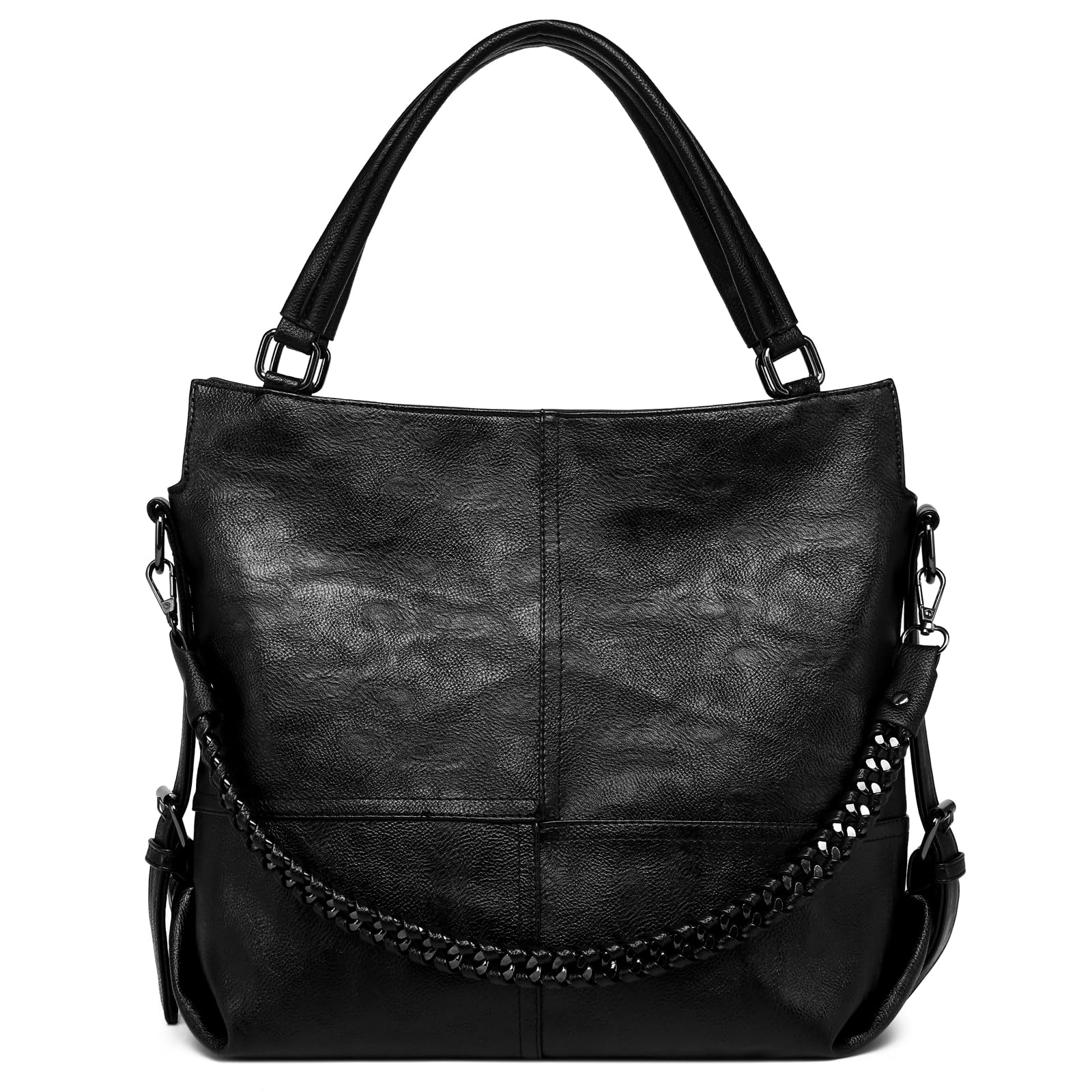Berryvale Women's Leather Tote Bag - Large Capacity Work Handbag & Crossbody Shoulder Bag for Office, Travel & Everyday Use